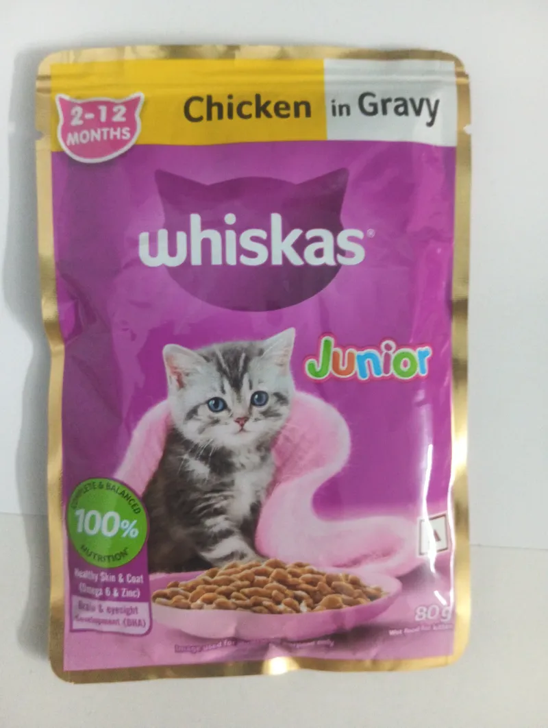 Whiskas Chicken Junior (Kitten) Wet Food 80g